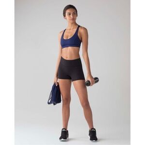 Lululemon Navy Blue Light N Breezy Tank Sports Bra Womens Size 10